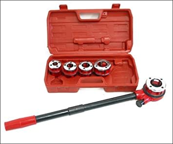 TERRAJA DE TUBOS MANUAL 5 PCS BSPT