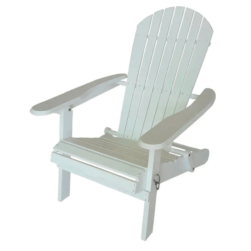 SILLA ADIRONDACK MADERA BLANCA PLEGABLE HAMPTON BAY 1006469017 0