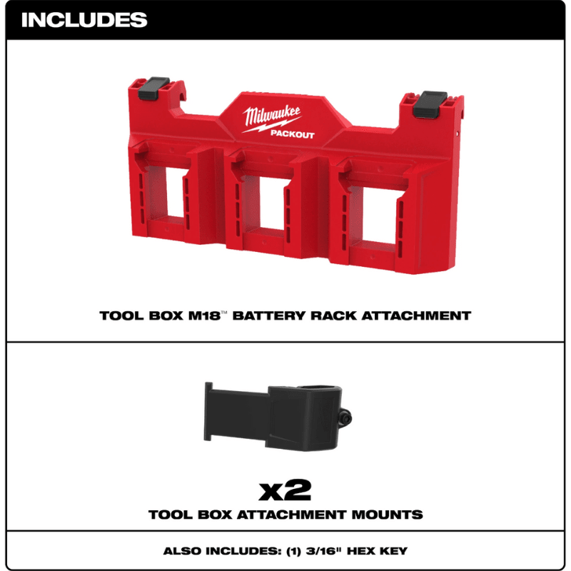 ACCESORIO PARA PORTA BATERIA PACKOUT TOOL BOX MILWAUKEE 48-22-860311