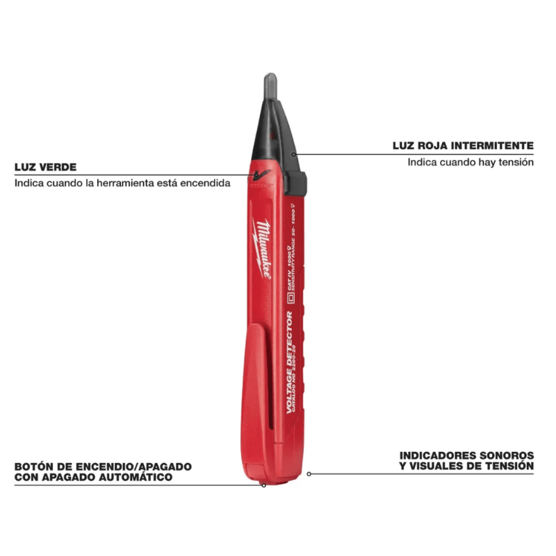 DETECTOR DE VOLTAJE DE 50 A 1000V MILWAUKEE 2200-204