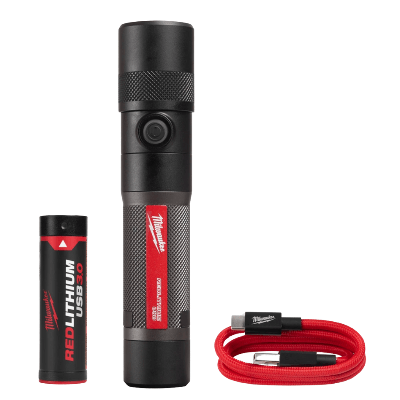 LINTERNA DE ENFOQUE GIRATORIO REDLITHIUM USB 1100L MILWAUKEE 2161-21 0