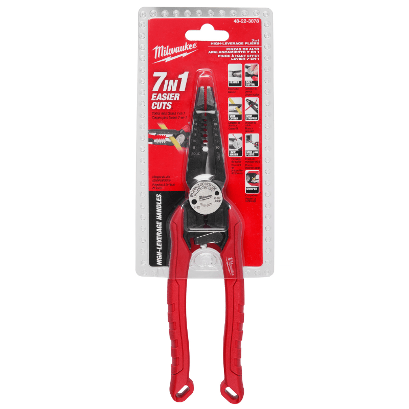 ALICATE COMBINADO DE ALTO APALANCAMIENTO 7 EN 1 MILWAUKEE 48-22-3078 0