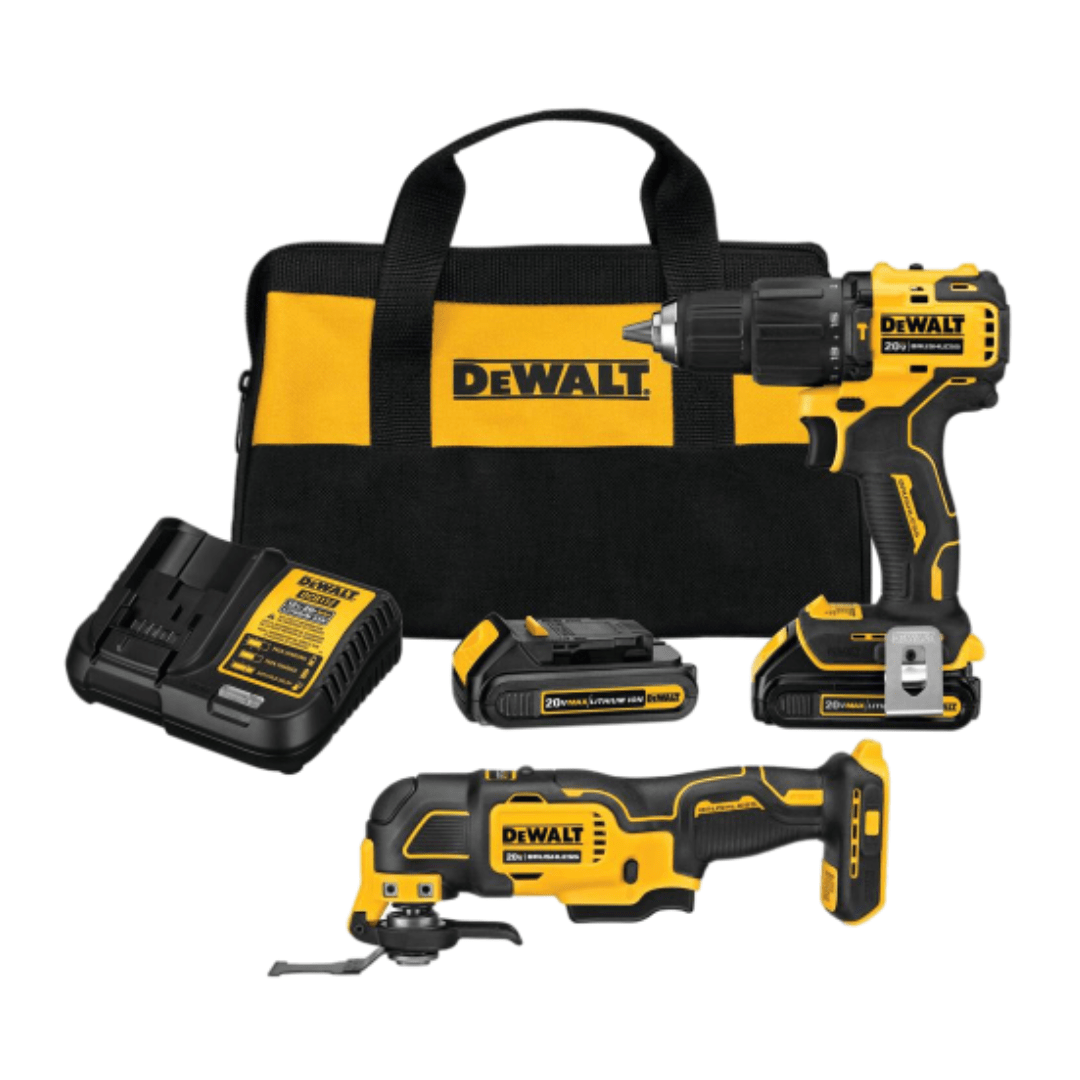 SET TALADRO Y MULTIHERRAMIENTA 20V DEWALT DCK224C24