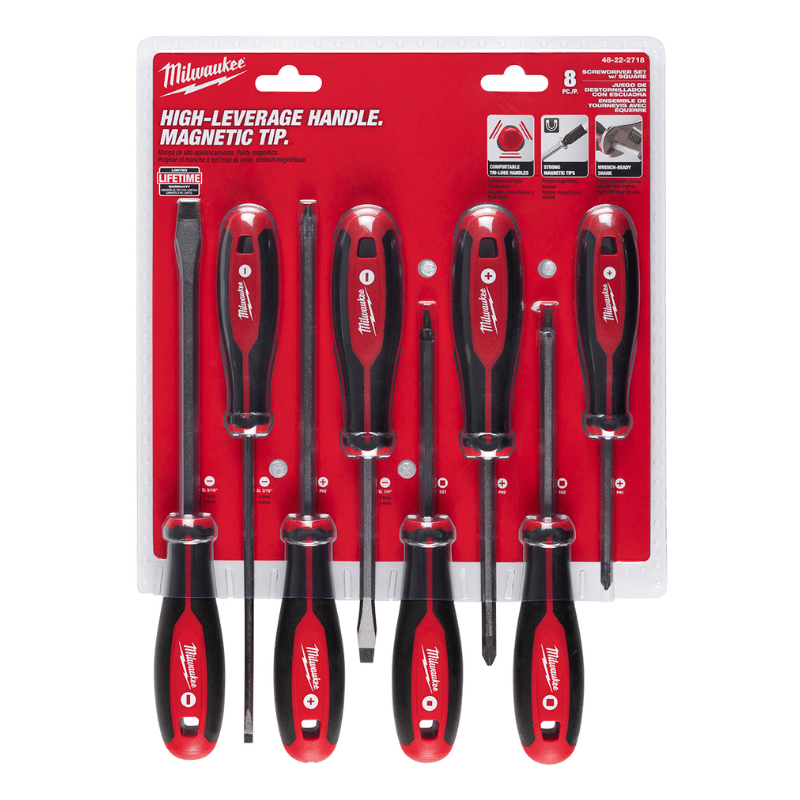 KIT 8 DESTORNILLADORES MILWAUKEE 48-22-2718 0