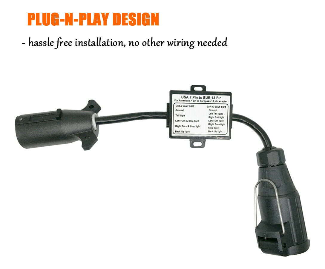 ADAPTADOR ENCHUFE SAE 7 PIN A DIN 13 PIN 19-04-01043