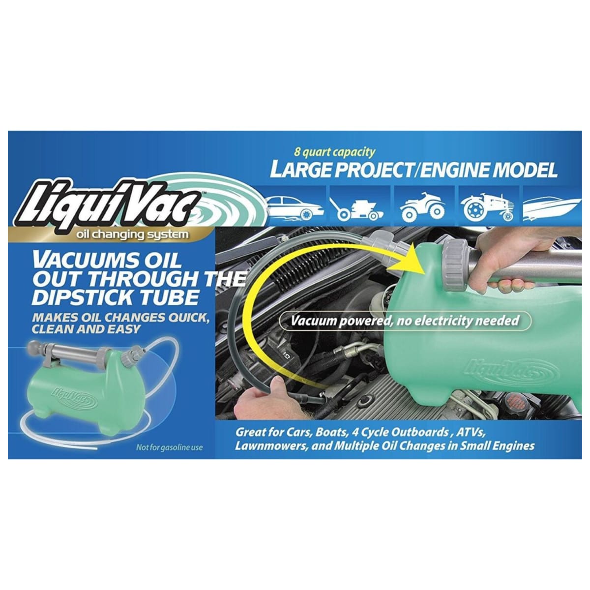 SISTEMA DE CAMBIO DE ACEITE 8 QUART (7.6L) LIQUIVAC 2000LVMIE6
