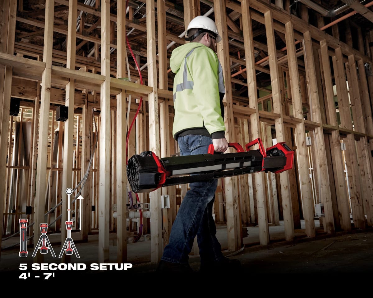 FOCO LED TRIPODE INALAMBRICO MILWAUKEE DUAL 2131-206