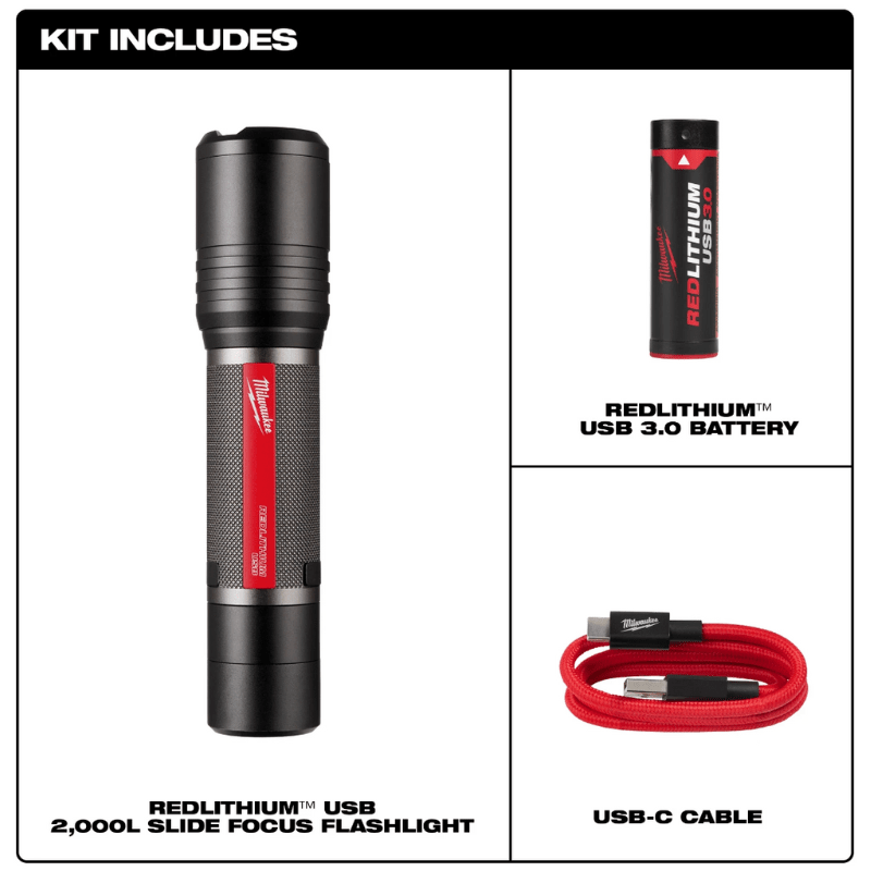 LINTERNA DE ENFOQUE ROTATIVO 2000 L MILWAUKEE 2162-215