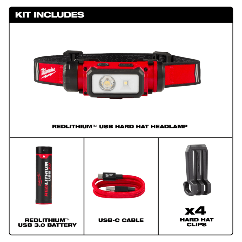 LINTERNA PARA CASCO 600 L MILWAUKEE 2163-219