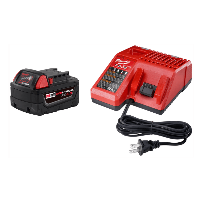 KIT CARGADOR + BATERÍA XC5.0 REDLITHIUM M18 MILWAUKEE 48-59-18502