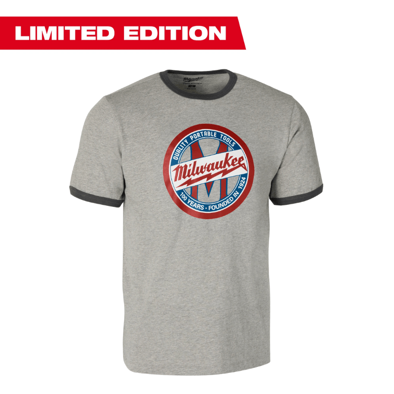 POLERA DE TRABAJO GRIS M 1924 MILWAUKEE SS1924G-M2