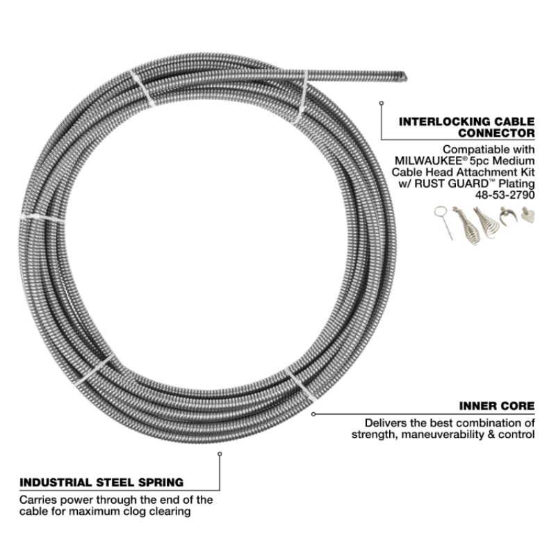 CABLE DESTAPADOR DESAGÜE 3/8