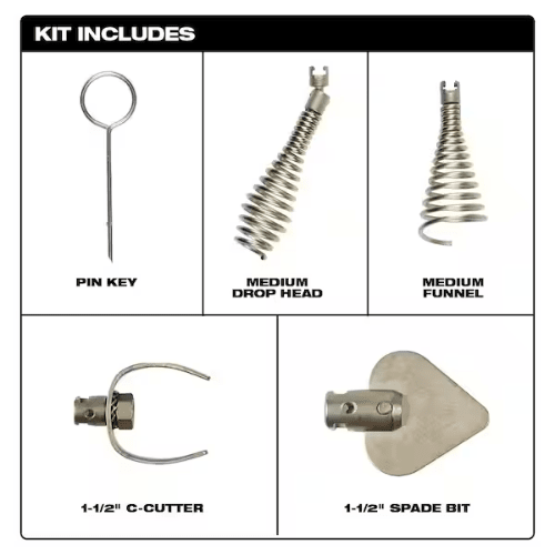 ACCESORIOS PUNTA CABLE DESTAPADOR DESAGÜE MILWAUKEE 48-53-27902