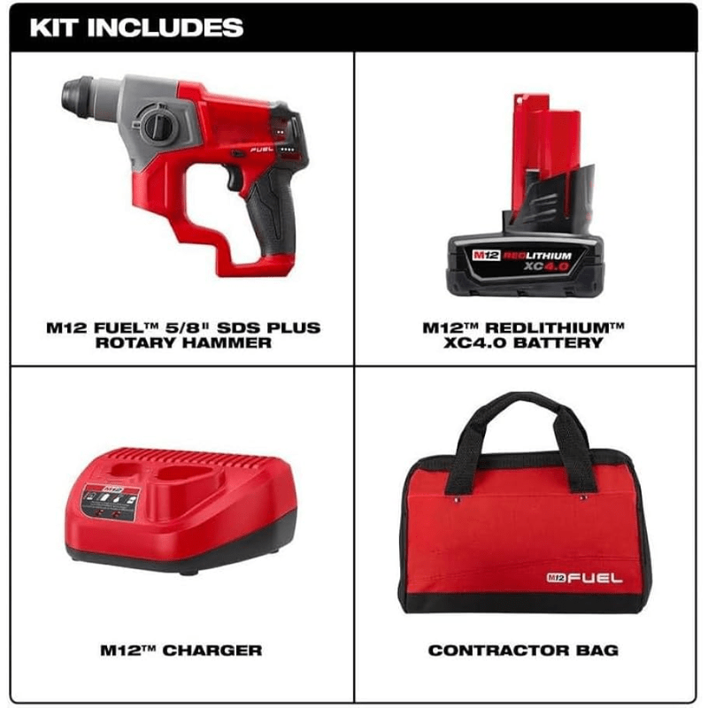 KIT ROTOMARTILLO SDS PLUS 5/8
