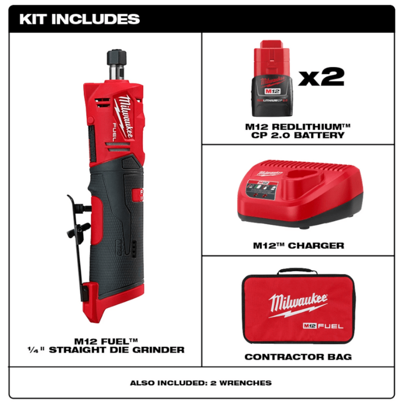 KIT RECTIFICADOR RECTO M12 FUEL DE 1/4