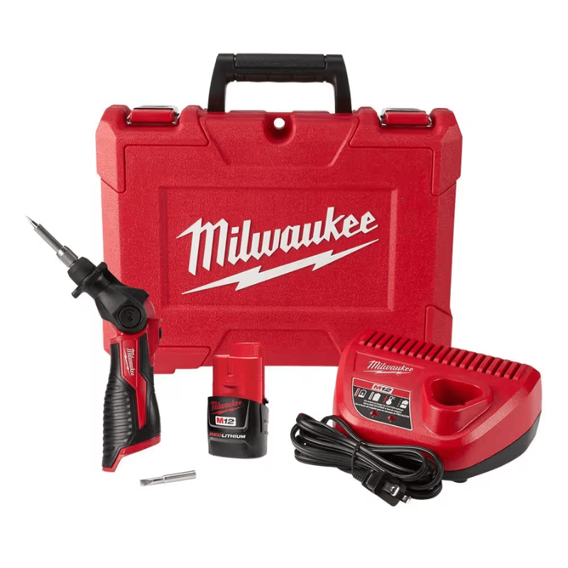 KIT CAUTÍN M12 CON BATERÍA, CARGADOR Y MALETA MILWAUKEE 2488-21 0