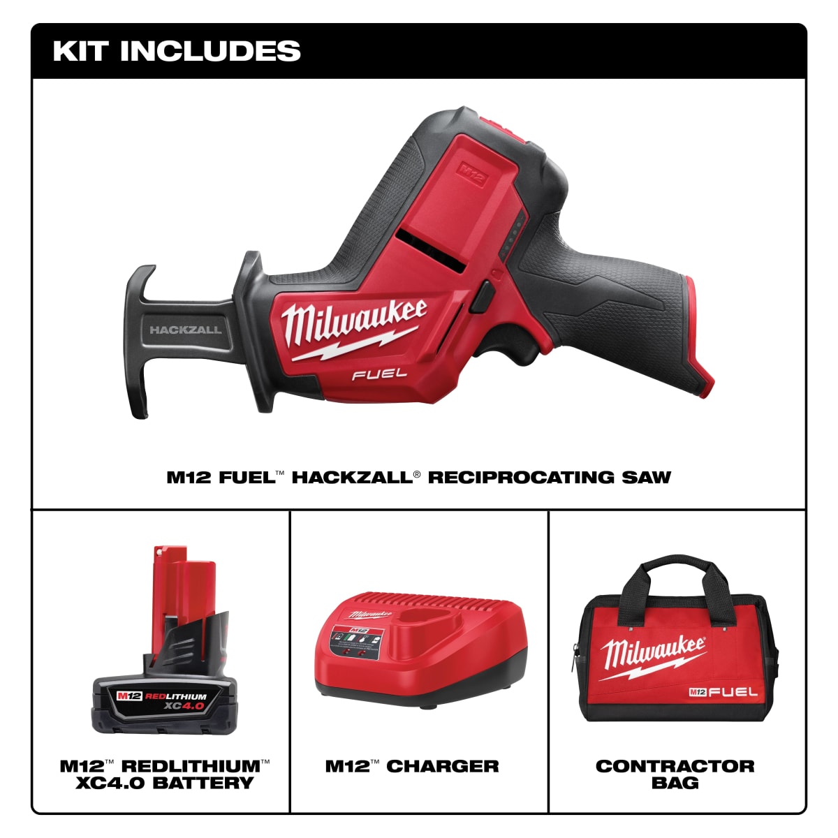 KIT SIERRA SABLE M12 + BATERIA MILWAUKEE 2520-21XC3