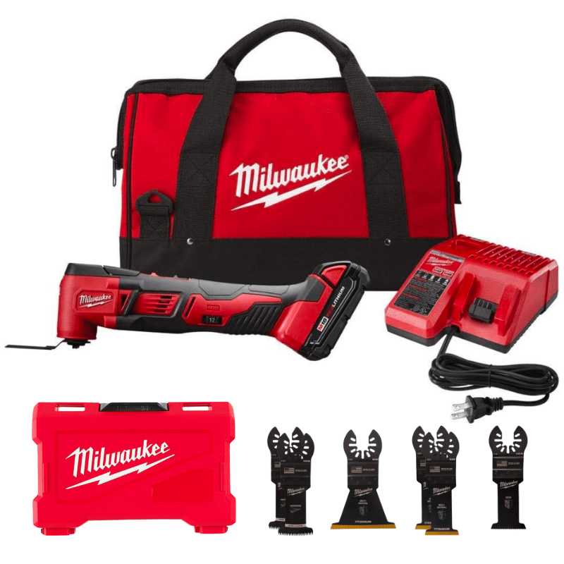 PACK MULTIHERRAMIENTA OSCILANTE 2626-21CP + SET 6 HOJAS MULTIHERRAMIENTA 49-10-9112 MILWAUKEE 0