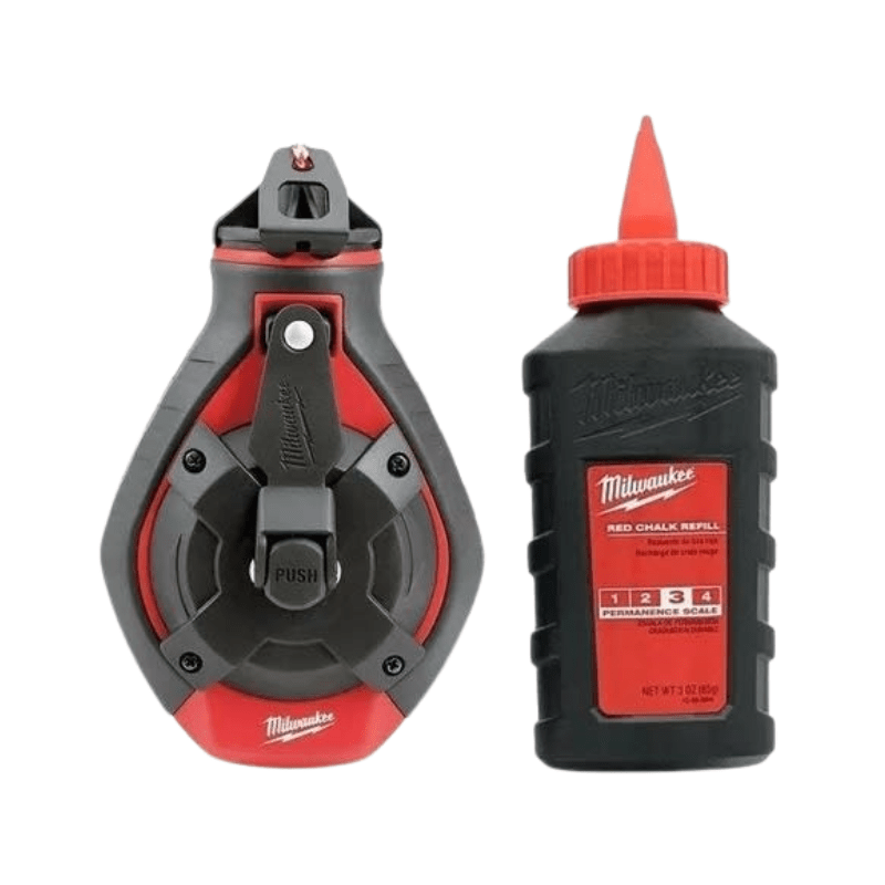 PACK TT 2 TIZADORRES LINEA GRUESA TIZA ROJA 100 FT MILWAUKEE 48-22-39862