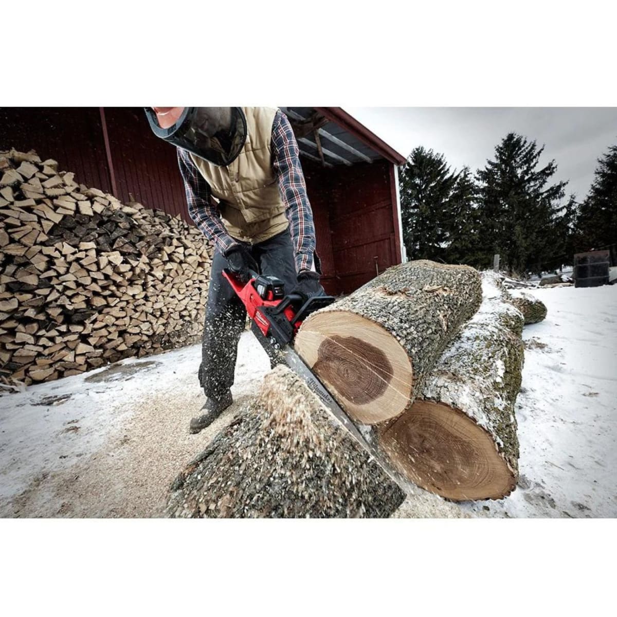 KIT DE MOTOSIERRA M18 FUEL CON BATERIA Y CARGADOR MILWAUKEE 2727-21HDP5