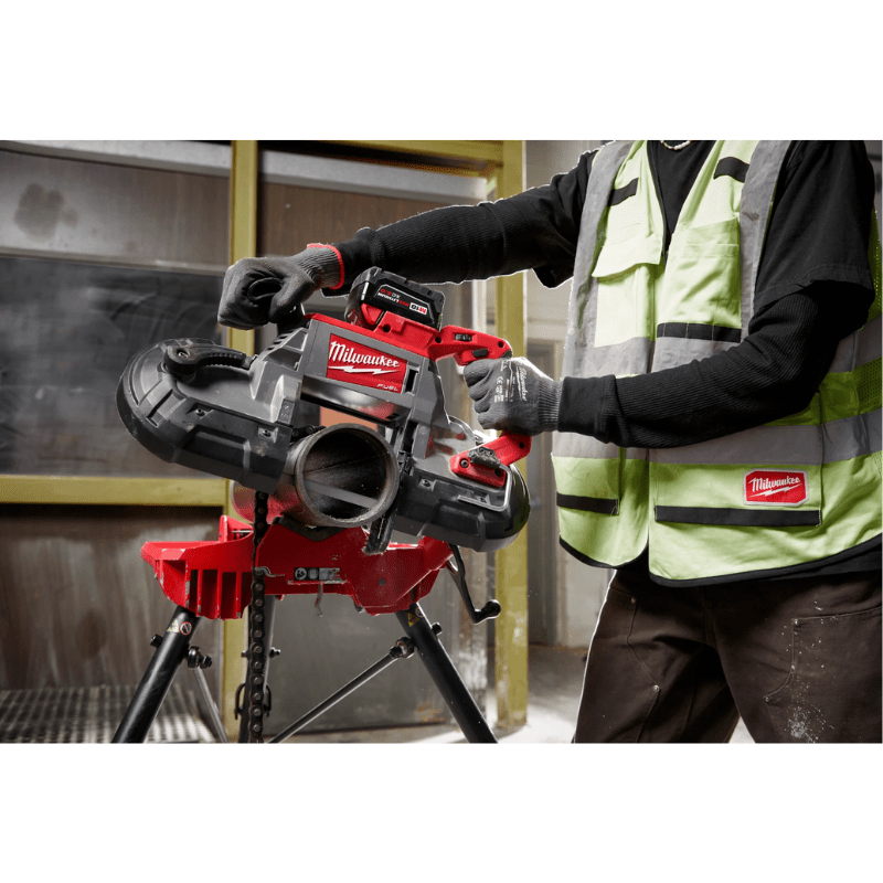 KIT DE SIERRA DE BANDA CORTE PROFUNDO FUEL M18 CON BATERÍA Y CARGADOR MILWAUKEE 2729-224