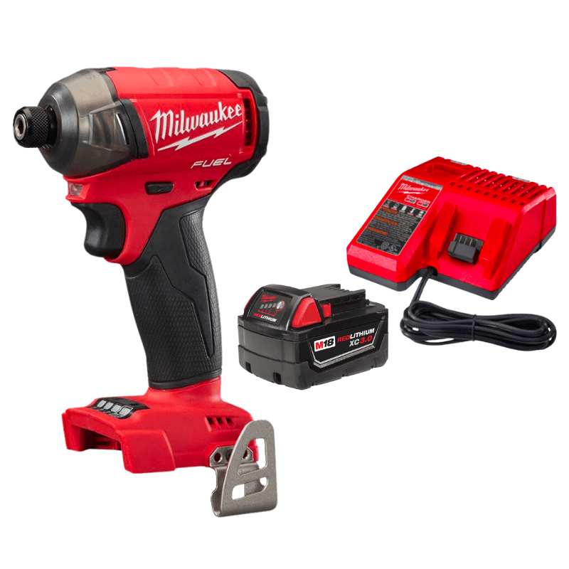 PACK ATORNILLADOR DE IMPACTO 2760-20 + BATERÍA+CARGADOR 48-3159 MILWAUKEE 0