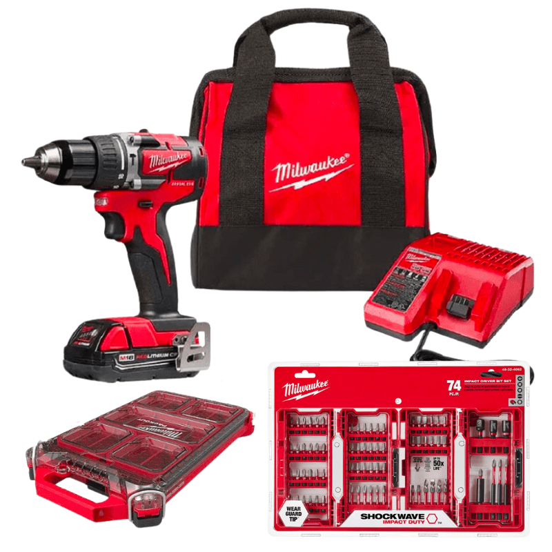 PACK TALATRO M18 +PACKOUT 2802-159CPO + 74 PUNTAS Y BROCAS 48-32-4062 MILWAUKEE 0