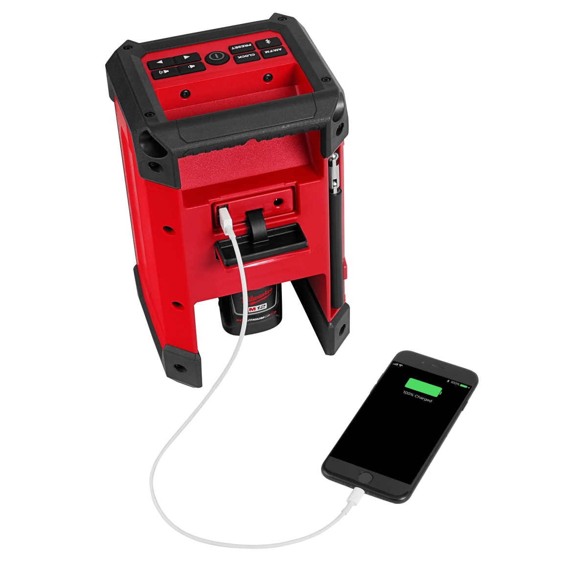 PARLANTE INALÁMBRICO + CARGADOR M12 MILWAUKEE 2951-205