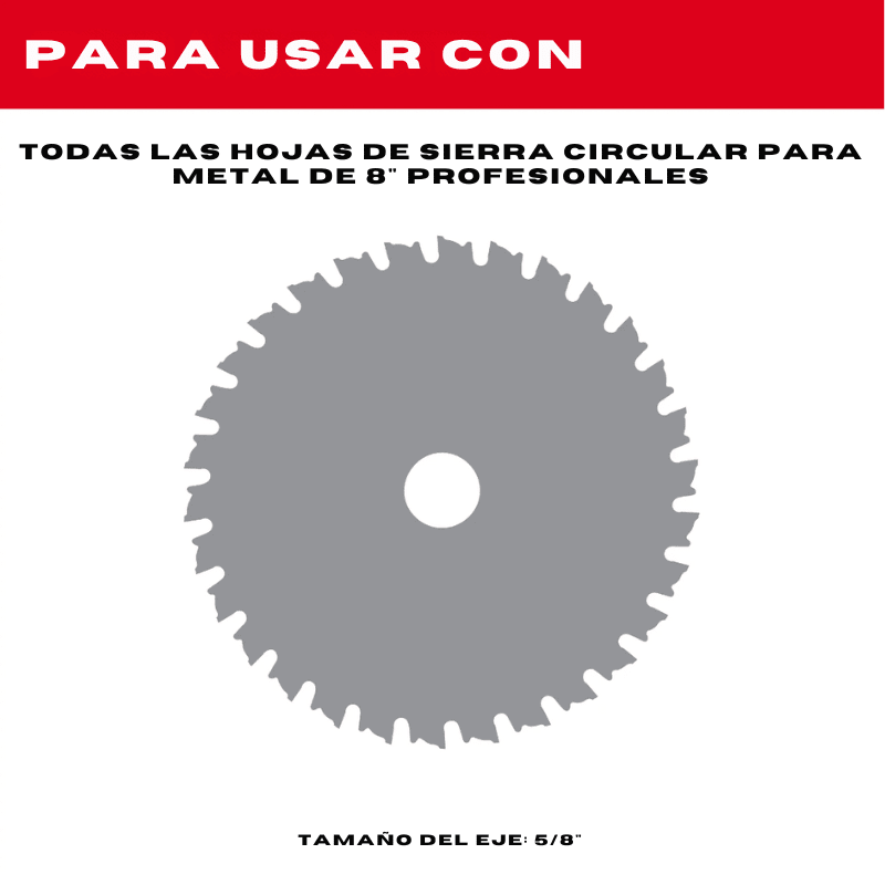 SIERRA CIRCULAR PARA CORTE DE METAL 8 
