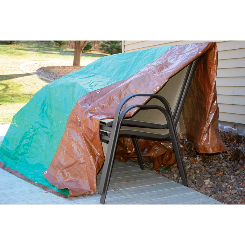 CARPA LONA HEAVY DUTY CAFE/VERDE 3X3,6 ROUGHNECK 306965