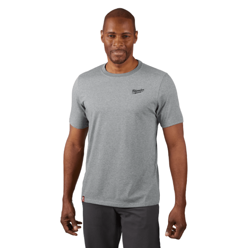 POLERA DE TRABAJO GRIS L HÍBRIDA FREEFLEX MILWAUKEE 603G-L3