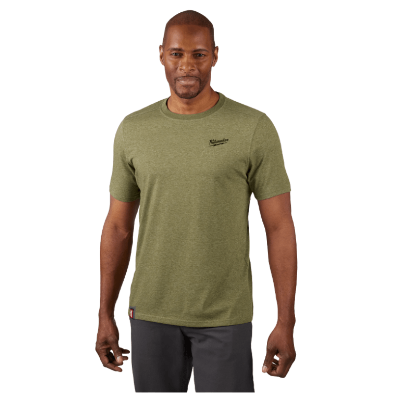 POLERA DE TRABAJO VERDE L HÍBRIDA FREEFLEX MILWAUKEE 603GN-L3