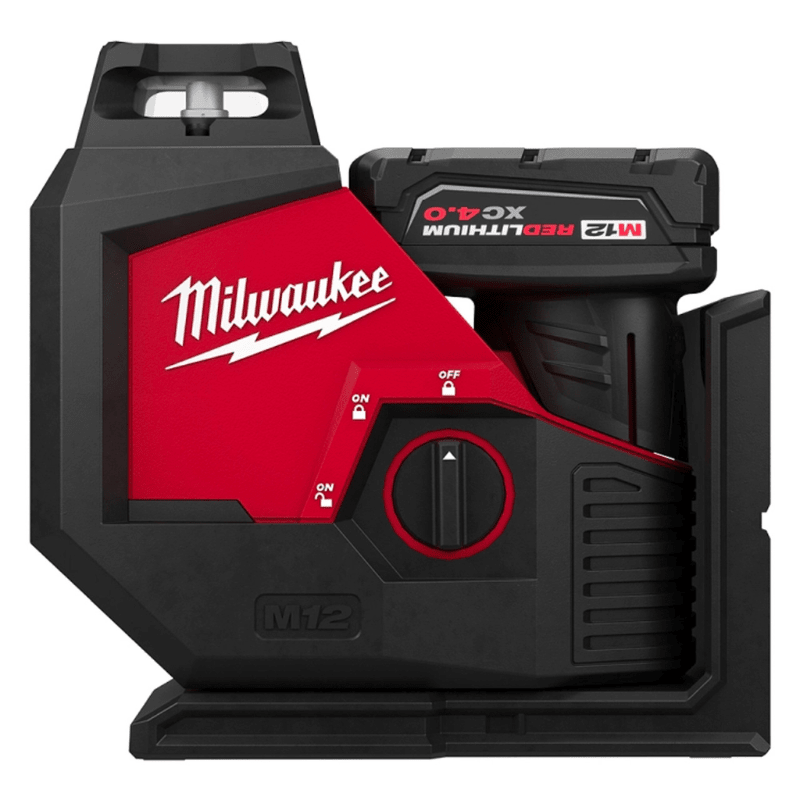 KIT DE LASER VERDE DE UN SOLO PLANO DE 360° CON CARGADOR Y BATERIA M12 MILWAUKEE 3631-212