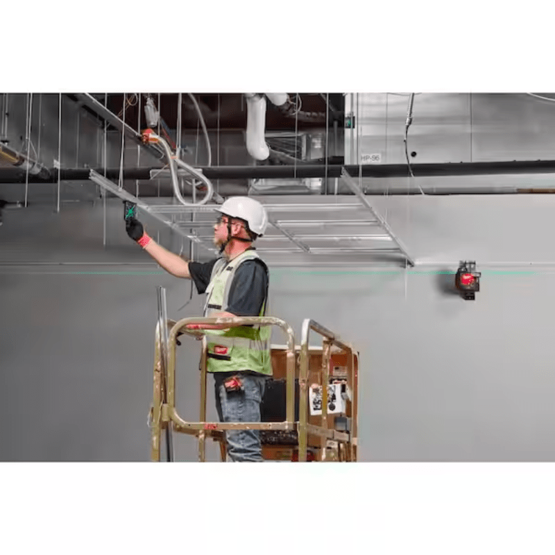 KIT DE LASER VERDE DE UN SOLO PLANO DE 360° CON CARGADOR Y BATERIA M12 MILWAUKEE 3631-215
