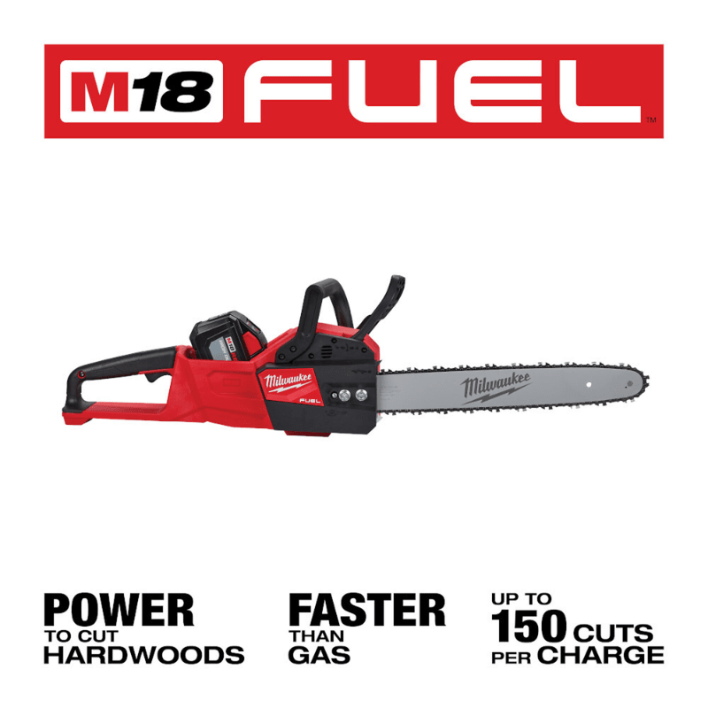 KIT MOTOSIERRA + SOPLADOR + BAT 12 AH FUEL M18 MILWAUKEE 2727-21HDB3