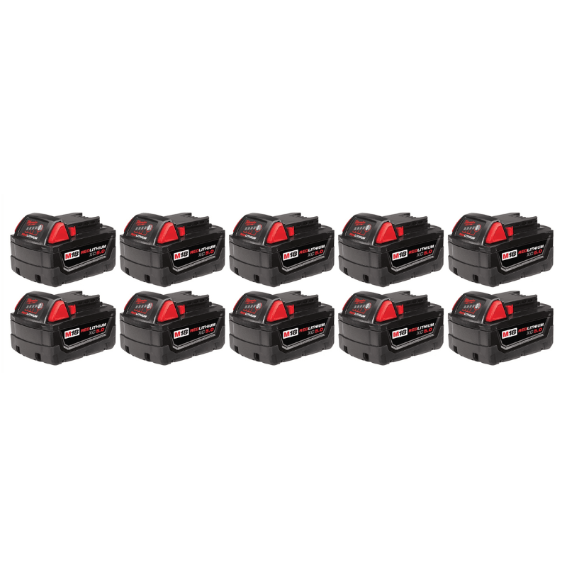PACK 10 BATERIAS M18 XC5.0 REDLITHIUM MILWAUKEE 48-11-1851 2