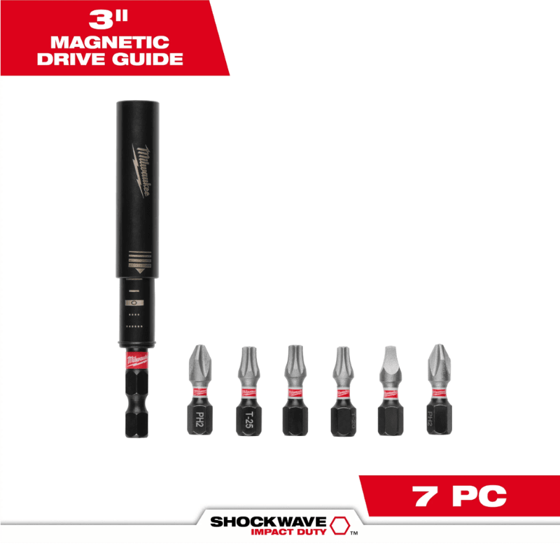 SET ADAPTADOR MAGNETICO HEX DE IMPACTO + 6 PUNTAS MILWAUKEE 48-32-45153