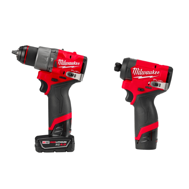 PACK CYBER TALADRO Y DESTORNILLADOR COMPACTO M12 3497-22 + FLEXÓMETRO 2M 48-22-1706 MILWAUKEE3