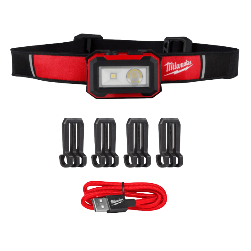 KIT TT LINTERNA CASCO LED RECARGABLE 450L + CASCO MILWAUKEE 2012R+48-73-12004