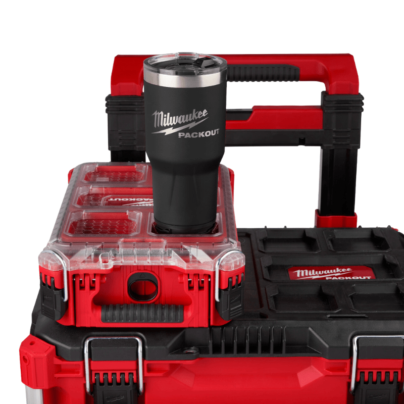 VASO 30 OZ PACKOUT NEGRO MILWAUKEE 48-22-8393B4