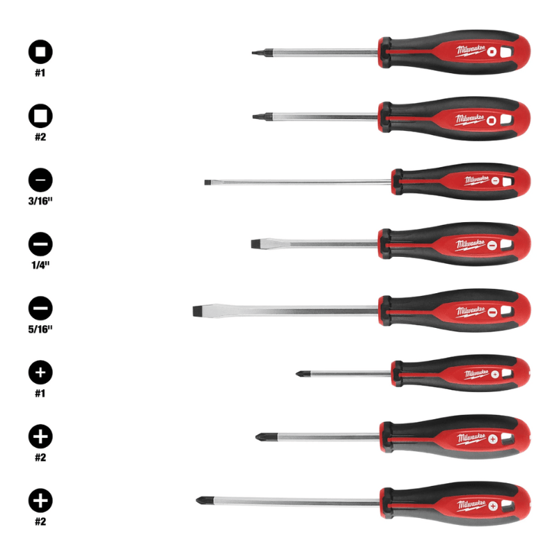 KIT 8 DESTORNILLADORES MILWAUKEE 48-22-27184