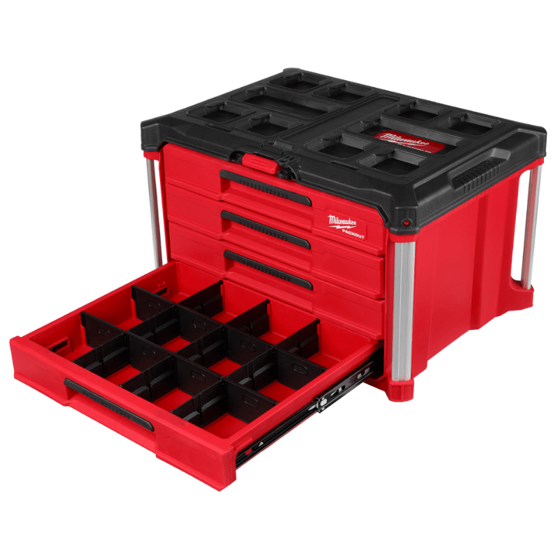 CAJA DE HERRAMIENTAS 4 CAJONES PACKOUT MILWAUKEE 48-22-84444