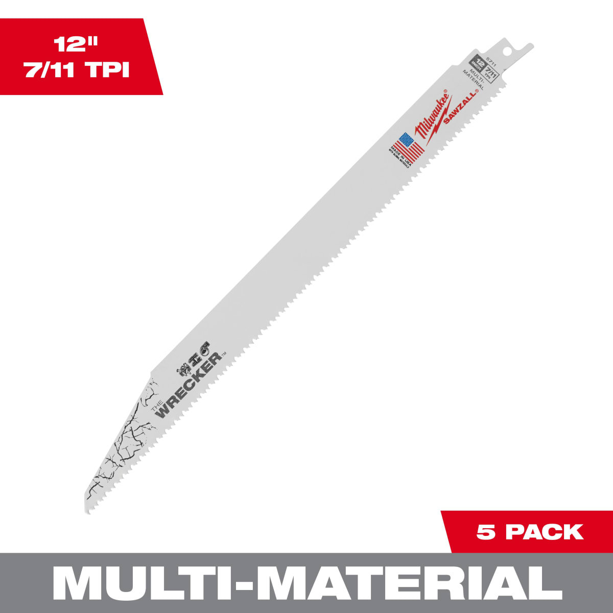 PACK 5 REPUESTOS SIERRA SABLE MILWAUKEE 48-00-57113