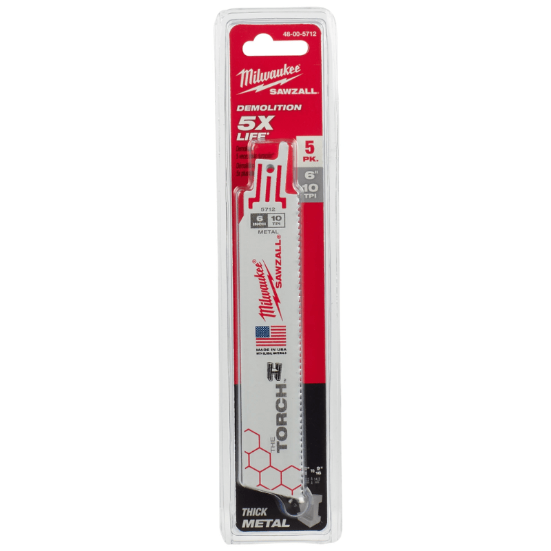 SET 5 HOJAS DE TORCH 10T DE 6
