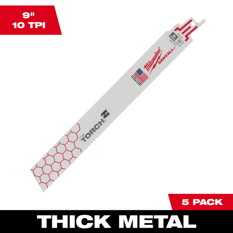 SET 5 HOJAS DE TORCH 10T DE 9