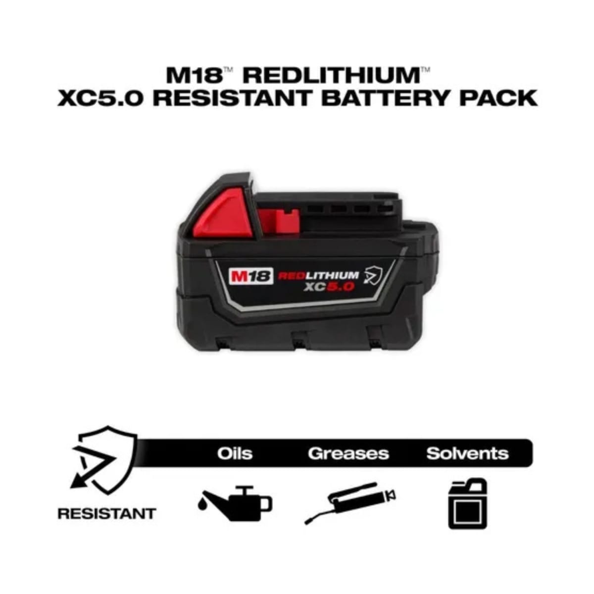 BATERIA REDLITHIUM XC5.0 RESISTENTE MILWAUKEE 48-11-1850R2