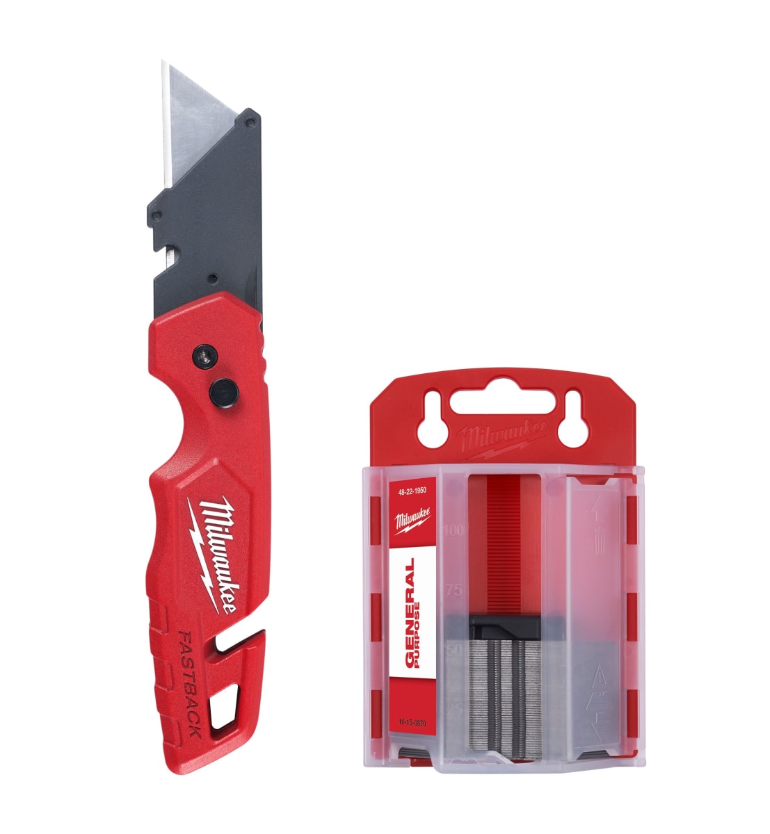 SET 50 REPUESTOS DE CUCHILLAS MILWAUKEE 48-22-19503