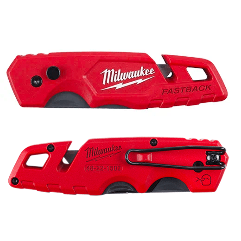 CUCHILLO MULTIUSO PLEGABLE FASTBACK Y 50 HOJAS DE REPUESTO MILWAUKEE 48-22-15043