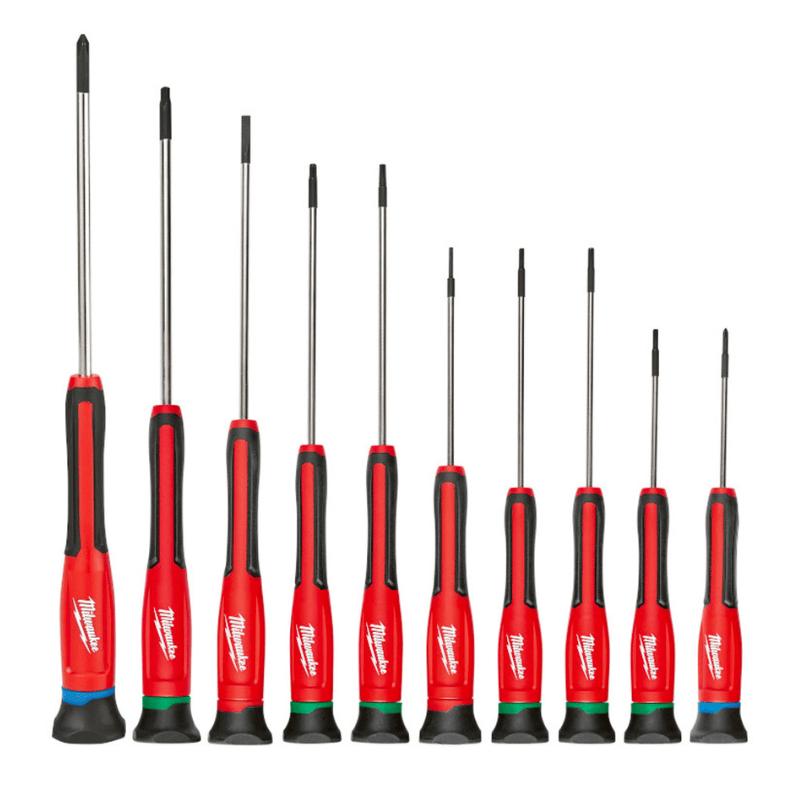 JUEGO DESTORNILLADORES PRECISION 10PZS MILWAUKEE 48-22-2612 0