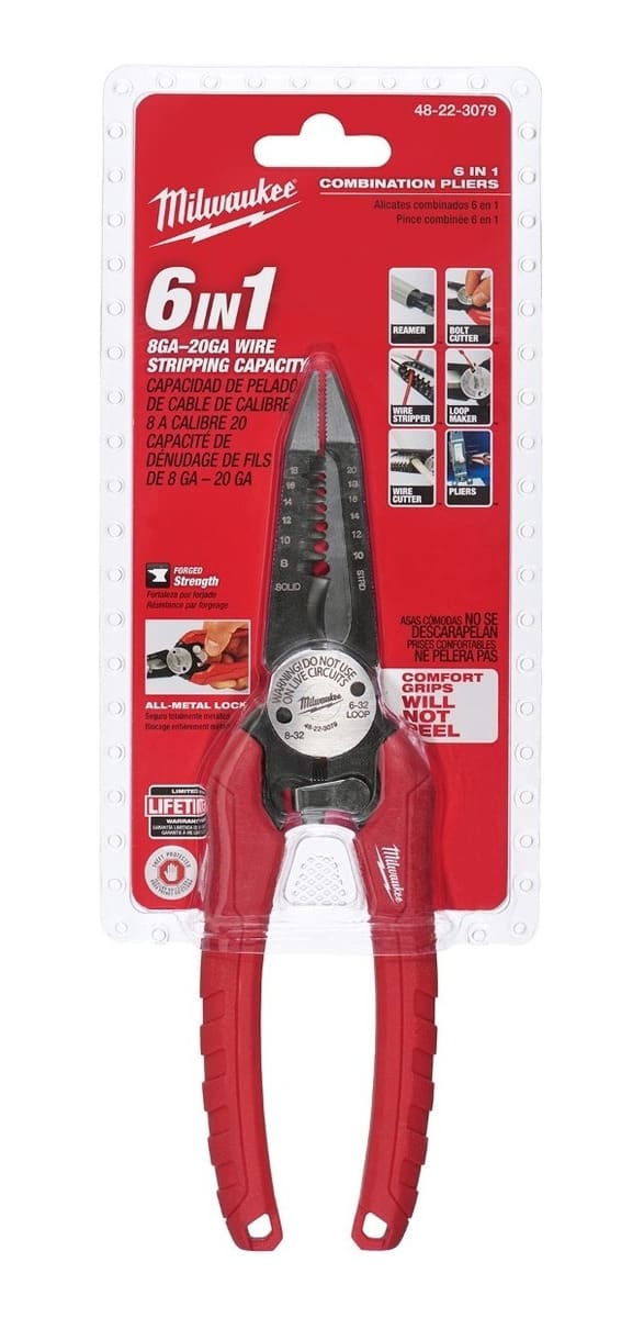ALICATE 6 EN 1 ELECTRICISTA MILWAUKEE 48-22-30792